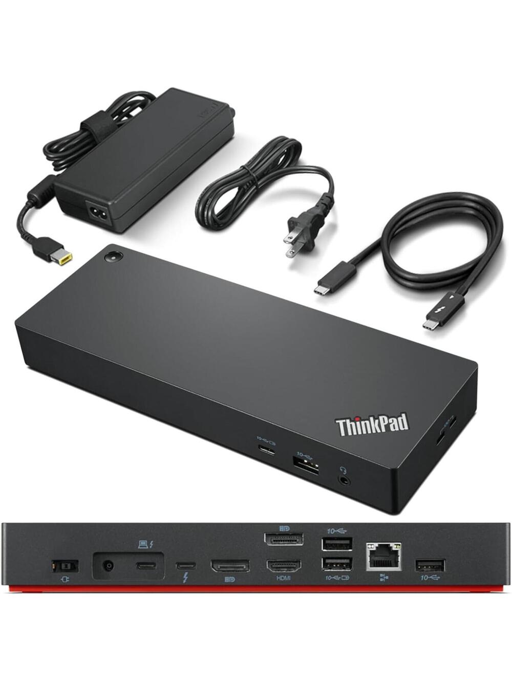 Lenovo ThinkPad Universal Thunderbolt 4 Dock, 4 Displays, Dynamic Power Charging